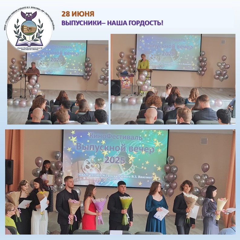 Торжественная церемония вручения аттестатов.